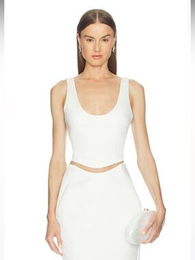 NWOT! Camila Coelho Lotta Top in Ivory